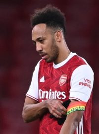 Zklamaný kapitán Arsenalu Piérre-Emerick Aubameyang