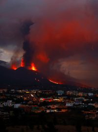 Výhled na El Paso na kanárském ostrově La Palma (foto z 24. 10. 2021)