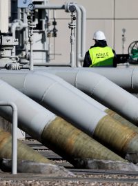 Ústí plynovodu Nord Stream v německém Lubminu