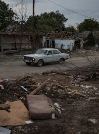 Městečko Dobropillja v Donecké oblasti zničené ruskými útoky
