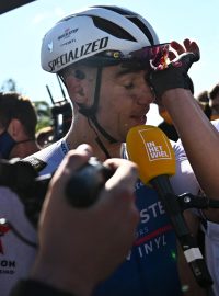 Fabio Jakobsen po vítězství ve 2. etapě Tour de France