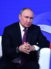 Vladimir Putin na setkání s historiky u příležitosti Dne národní jednoty (4. listopadu 2022)