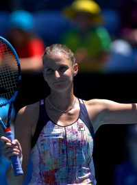Karolína Plíšková je počtvrté ve čtvrtfinále Australian Open