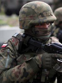 Polští vojáci na cvičení jednotek NATO