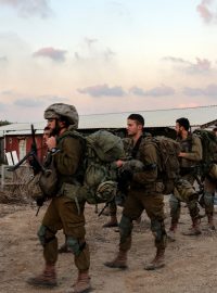 Izraelští vojáci na jihu Izraele