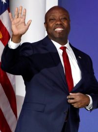 Republikánský kandidát na prezidenta senátor Tim Scott