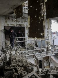 Dopady ruského útoku na Charkov