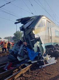 Pendolino se v Bohumíně srazilo s posunovací lokomotivou