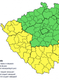 Na Vysočině, v jižních Čechách a v Plzeňském a Karlovarském kraji bude v noci a ve středu ráno mrznout
