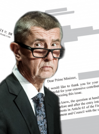 Andrej Babiš (ANO) a eurokomisař pro rozpočet Günther Oettinger. (koláž)