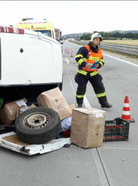 Nehoda na dálnici D2 u Brna