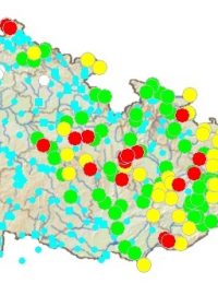 Mapa Českého hydrometeorologického ústavu k 12.50