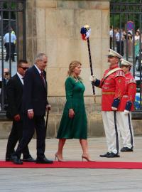 Slovenská prezidentka Zuzana Čaputová přijela na oficiální návštěvu Česka.