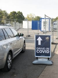 Drive-in Covid testovací místo