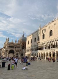 Dóžecí palác na náměstí sv. Marka v Benátkách