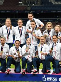 České ragbistky slaví zisk bronzové medaile na Evropských hrách