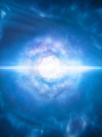 Vizualizace splynutí neutronových hvězd