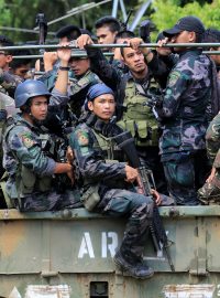 Filipínské vládní jednotky ve městě Marawi