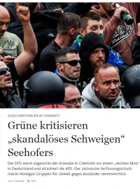 Frankfurter Allgemeine Zeitung o dění v Chemnitzu.