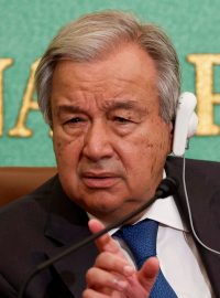 Šéf OSN António Guterres v Japonsku