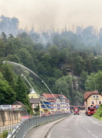 Hasiči v Hřensku