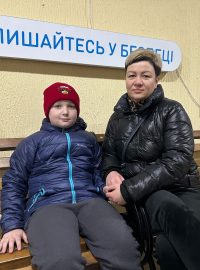 Paní Iryna a její osmiletý syn Makara