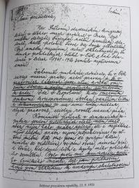 Stížnost, kterou psal Bohumil Robeš prezidentu republiky Antonínovi Zápotockému 15.9.1956