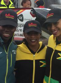 Jamajské bobistky na závodě Světového poháru v Altenbergu