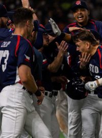 Čeští baseballisté se radují z premiérového vítězství na turnaji WBC