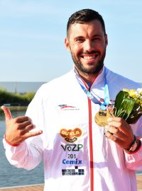Josef Dostál se zlatou medailí z mistrovství světa