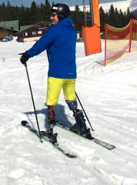 Jako zcela beznohý lyžař je Petr Částka velkou výjimkou.