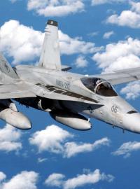 Stíhací letoun F-18 (ilustrační foto)