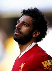 Útočník Realu Madrid Cristiano Ronaldo (vlevo) a jeho kolega z Liverpoolu Mohamed Salah se střetnou ve finále Ligy mistrů.