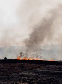 Požár Smohehouse Creek na severu Texasu