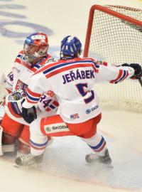 Obránce Jakub Jeřábek v dresu české reprezentace