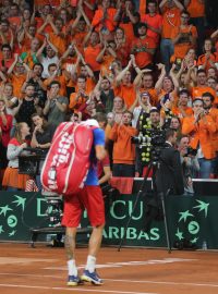 Český tým opouští kurt i Světovou skupinu Davis Cupu, Nizozemci slaví