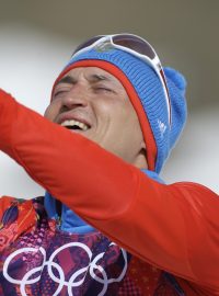 Ruský běžec na lyžích Alexandr Legkov na olympijských hrách v Soči