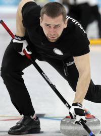 Ruský curler Krušelnickij získal v Pchjongčchangu bronz v soutěži mixů.