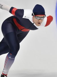 Rychlobruslařka Karolína Erbanová byla v neděli třetí na půlkilometrové trati.