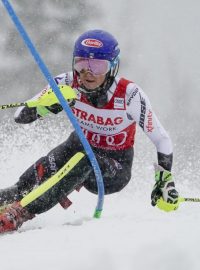 Mikaela Shiffrinová ve slalomových brankách