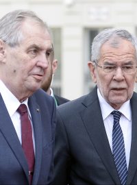 Prezidenti Miloš Zeman a Alexander Van der Bellen