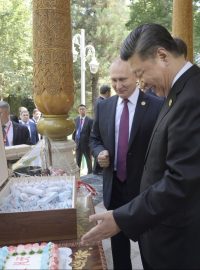 Putin dal jubilantovi ruskou zmrzlinu, její příchuť ale zůstala tajemstvím.