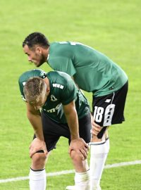 Jablonečtí hráči po prohraném utkání se Spartou