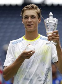 Vítěz singlového juniorského turnaje US Open Jonáš Forejtek