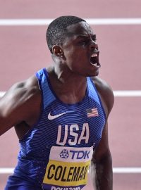 Americký sprinter Christian Coleman