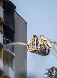 Požár v Bohumíně propukl v jednom z bytů v jedenáctém patře