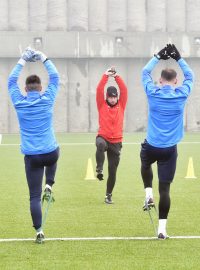 Fotbalisté Baníku Ostrava při zahájení zimní přípravy