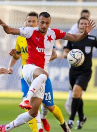 Letní posila Slavie Ivan Schranz rozhodl o vítězství Pražanů hattrickem.