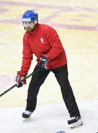 Filip Pešán na tréninku české reprezentace