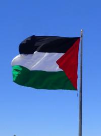 MŃejvětší palestinská vlajka vůbec vlaje právě v Rawábí.